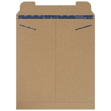 Bsc Preferred 12 3/4 x 15'' Kraft Stayflats Mailers, 100PK BUY00017636